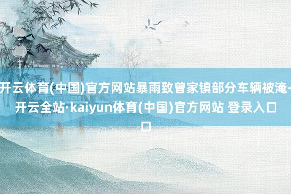 开云体育(中国)官方网站暴雨致曾家镇部分车辆被淹-开云全站·kaiyun体育(中国)官方网站 登录入口